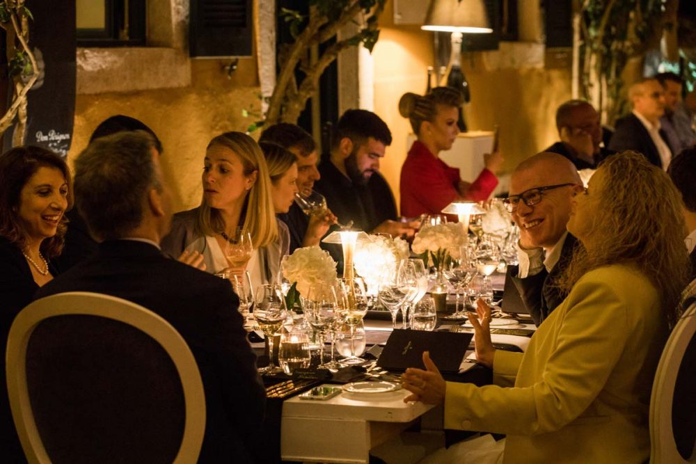 venetian well fine dining restaurant corfu old town dom perignon event 24